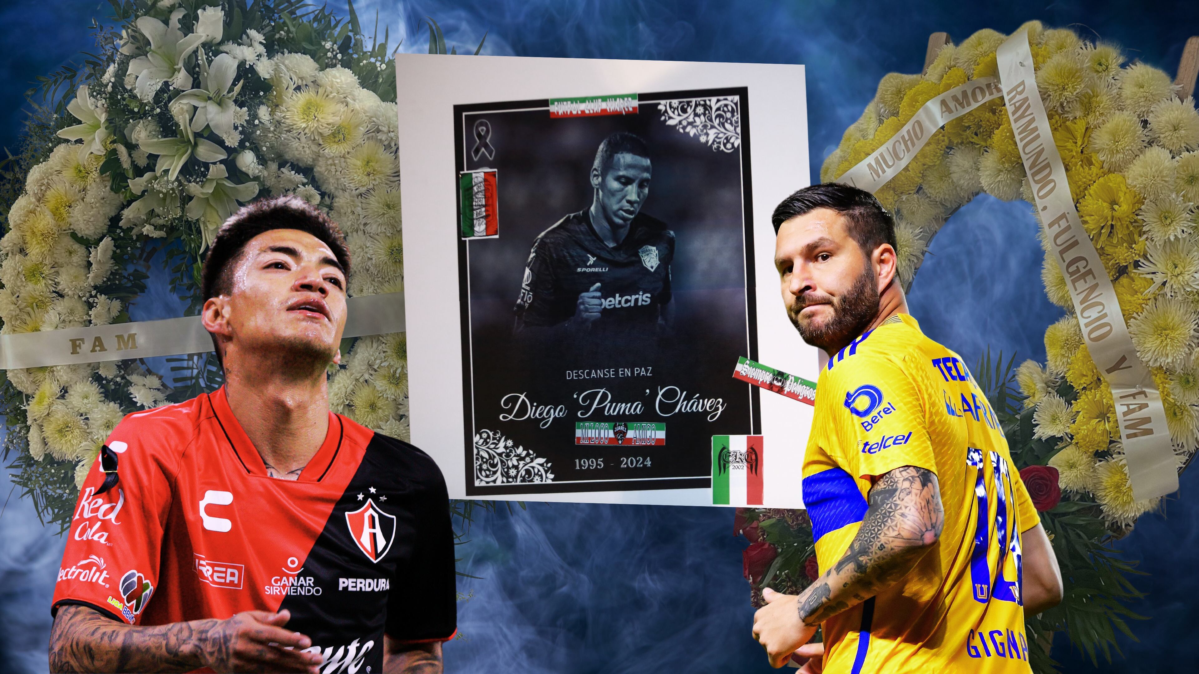 El emotivo gesto de Raymundo Fulgencio y Gignac en el velorio de Diego ‘Puma’ Chávez