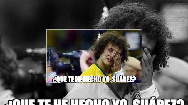 Redes sociales se mofan de David Luiz por el espectacular túnel que le endosó Luis Suárez