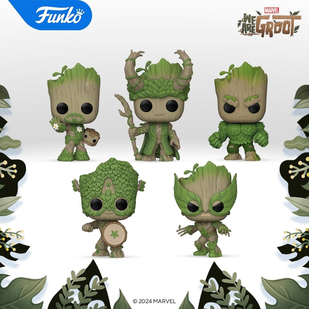 Funko Pop! de Groot vestido como Los Vengadores