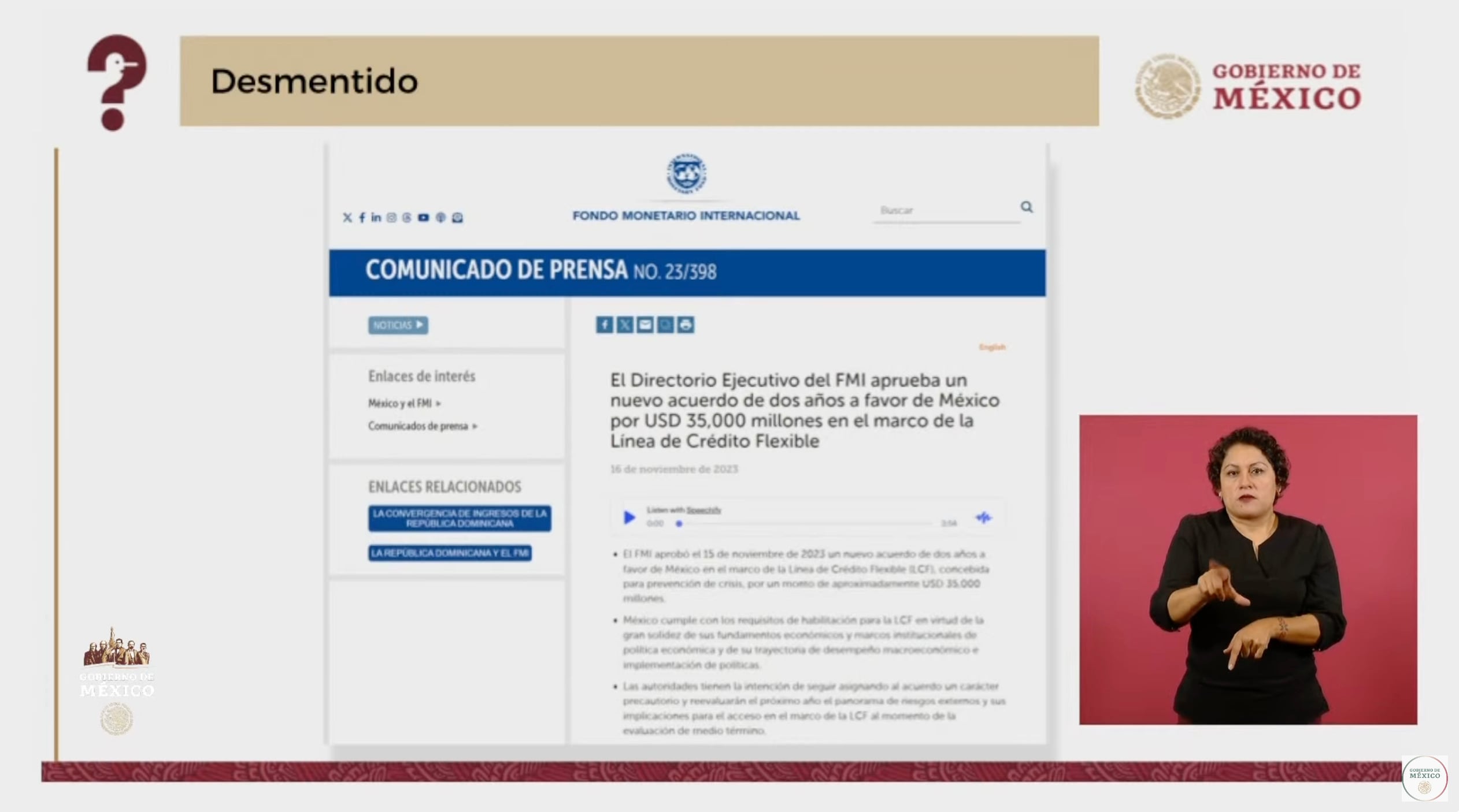 Mentiras de la semana transmitidas en YouTube