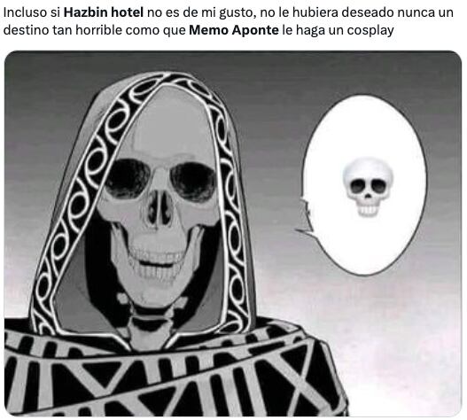 Memo Aponte hizo cosplay de Hazbin Hotel