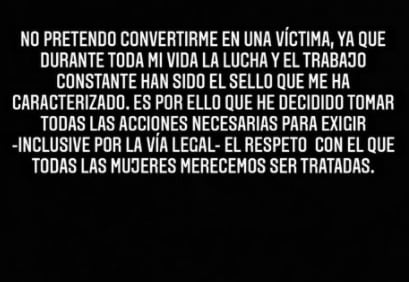 Belinda pide respeto