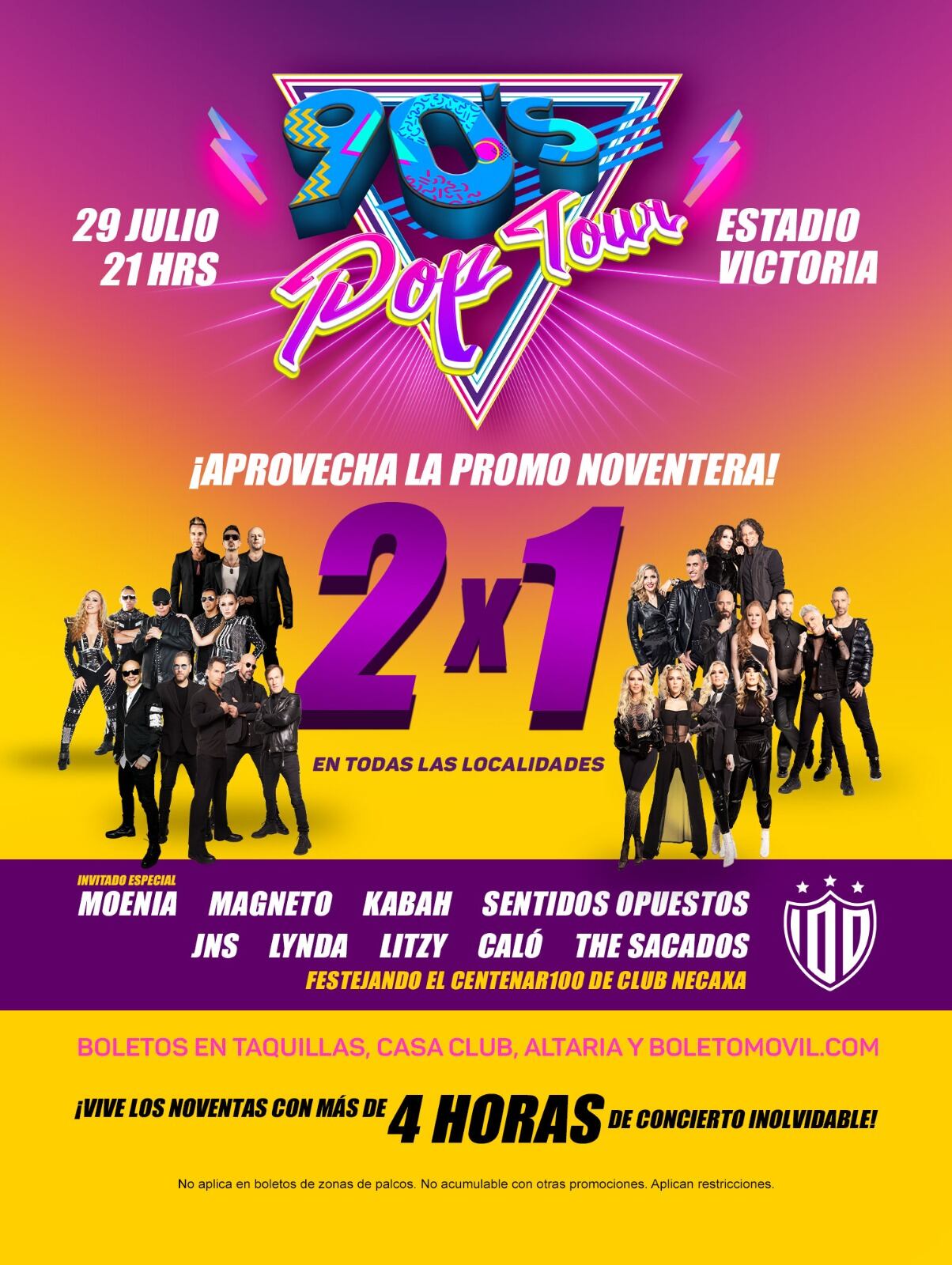 90′s Pop Tour regresa a Aguascalientes
