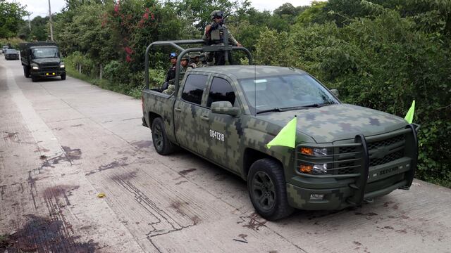 Militares en Tepochica, Iguala.