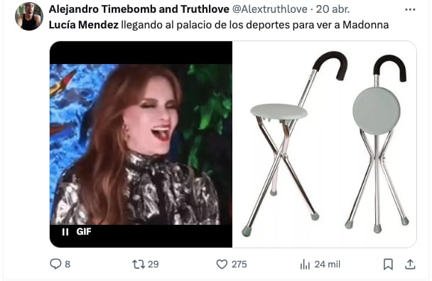 Hasta los memes quieren ver a Lucía Méndez como invitada del concierto de Madonna