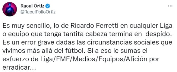Raoul Ortiz sobre Tuca Ferretti