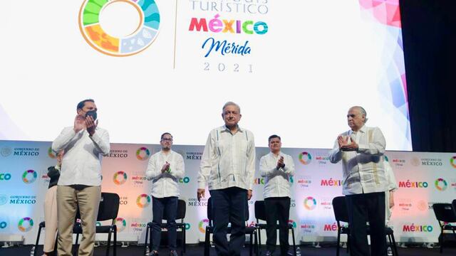 Mauricio Vila, AMLO y Miguel Torruco