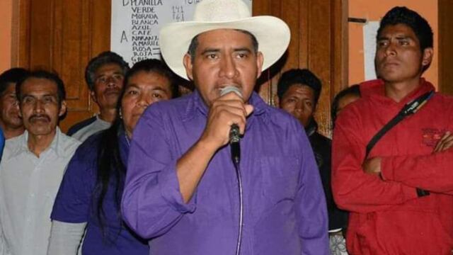 Pedro Vásquez, expresidente municipal de San Agustín Loxicha, en Oaxaca