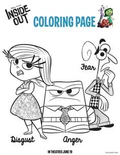 Dibujos de Desagrado de Intensamente 2 para colorear