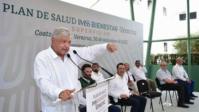 Andrés Manuel López Obrador, Presidente de México, durante la Supervisión Plan de Salud IMSS Bienestar., en Coatzacoalcos, Veracruz.
