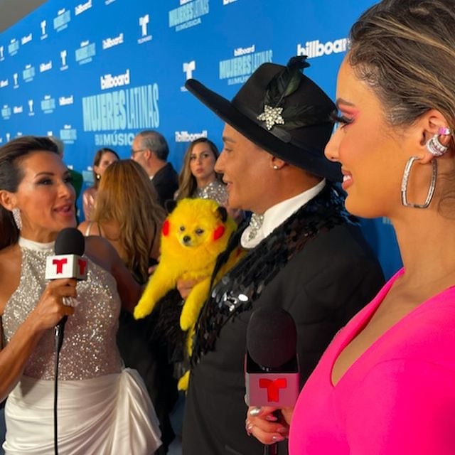 Eduardo Antonio tiñe a su perrito