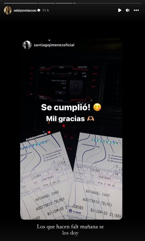 Odalys Velasco regala boletos para Natanael Cano.