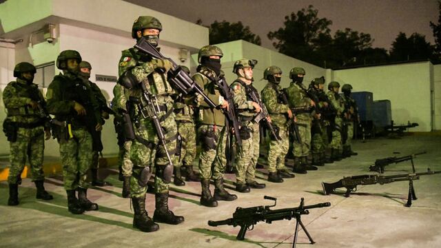 Agentes de la Guardia Nacional y sedena