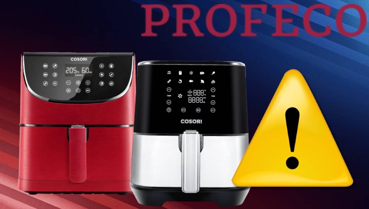 Profeco alerta por fallas en freidoras de aire Cosori