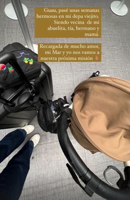 Yuya regresa de un viaje para visitar a su familia junto a su hijo Mar