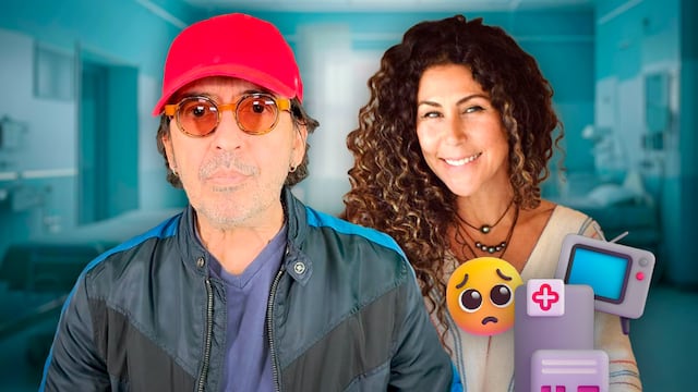 Memo del Bosque en el hospital junto a Vica Andrade y sus tres hijos