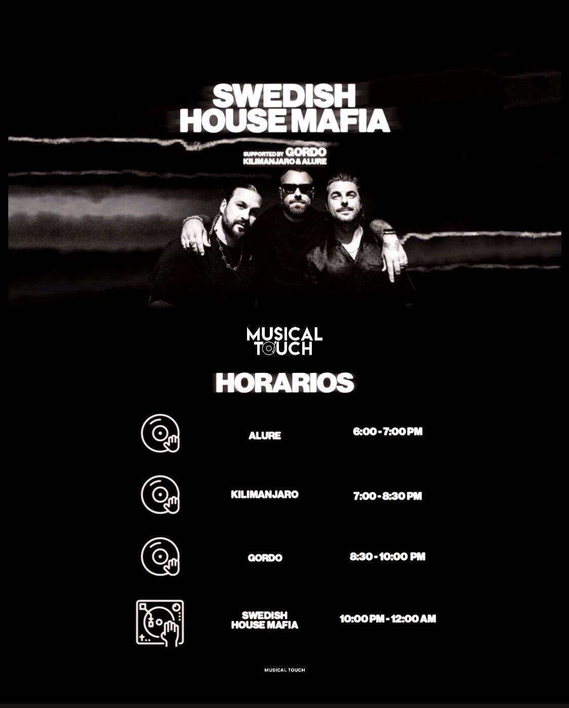 Horarios concierto Swedish House Mafia