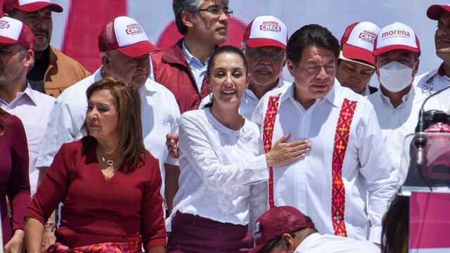 Claudia Sheinbaum y Mario Delgado en histórico evento de Morena en Toluca