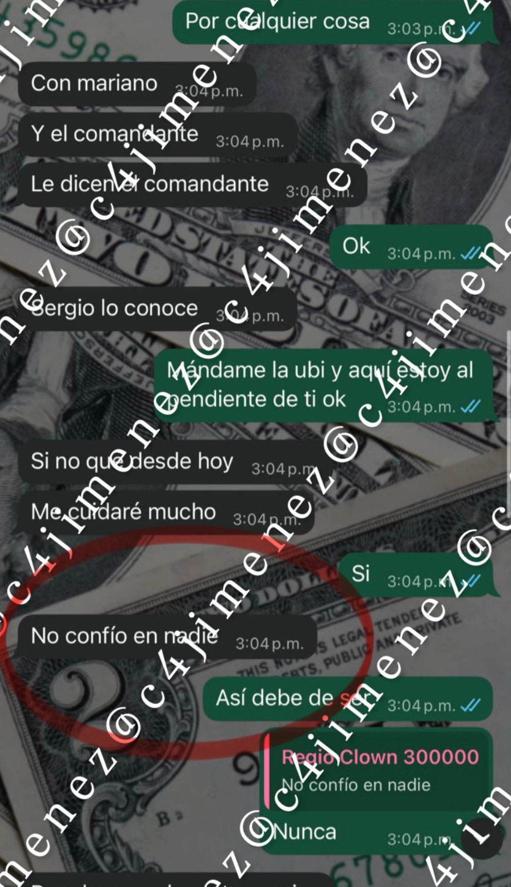 Filtran la última conversación de Regio Clown antes de su muerte: “No confío en nadie”