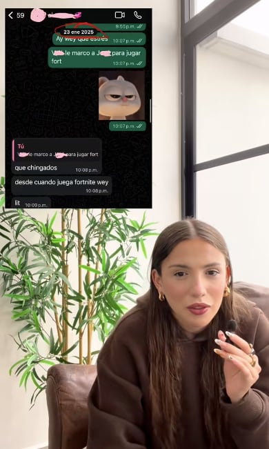 Marianne Gonzaga tiene pruebas de la infidelidad del papá de su hija