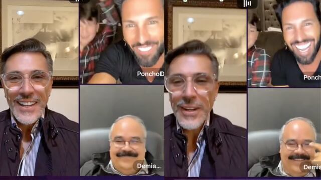 Poncho de Nigris se equivoca y añade en un live al doble de Pedro Sola, en vez de Sergio Mayer.