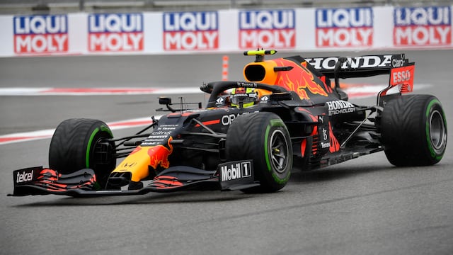 Checo Pérez en el GP de Rusia