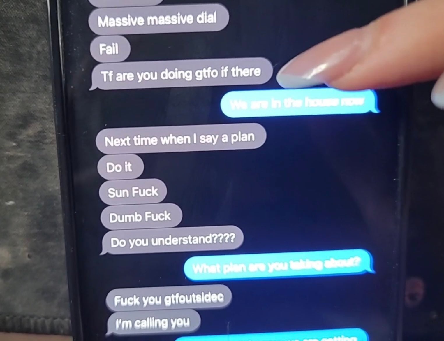 Mensajes del esposo de Amouranth