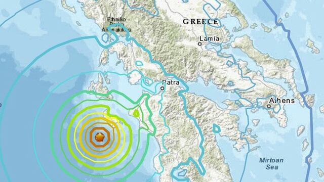 Sismo en Grecia.