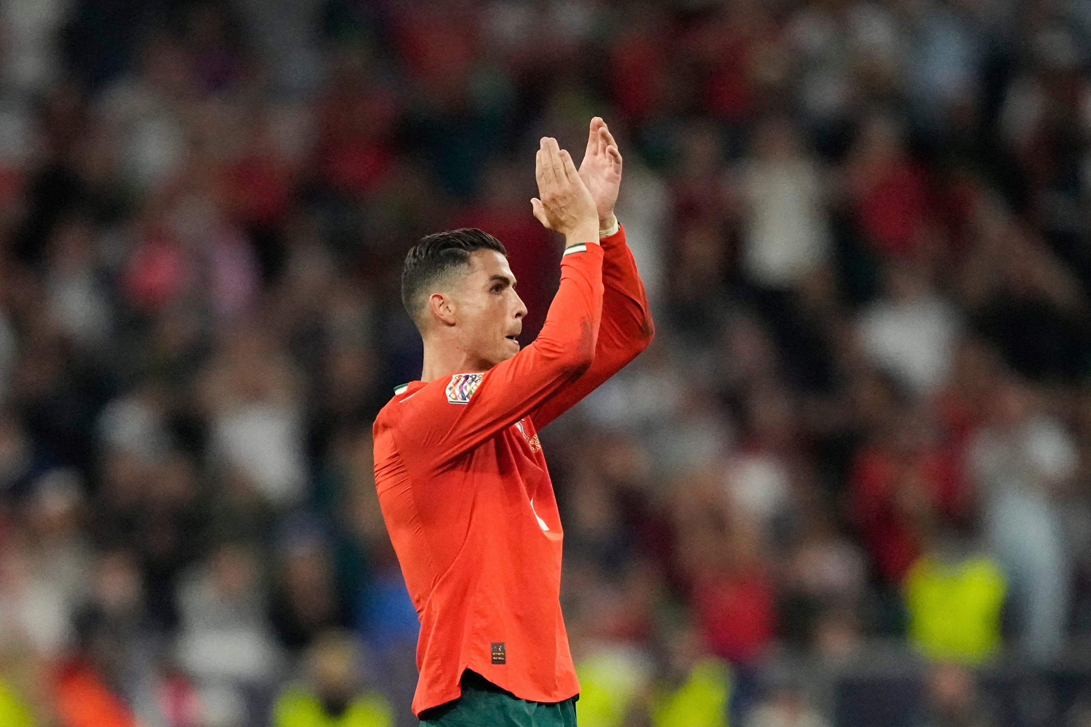 Cristiano Ronaldo con Portugal.