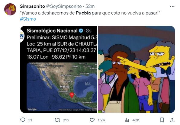 Memes por el sismo de hoy 7 de diciembre