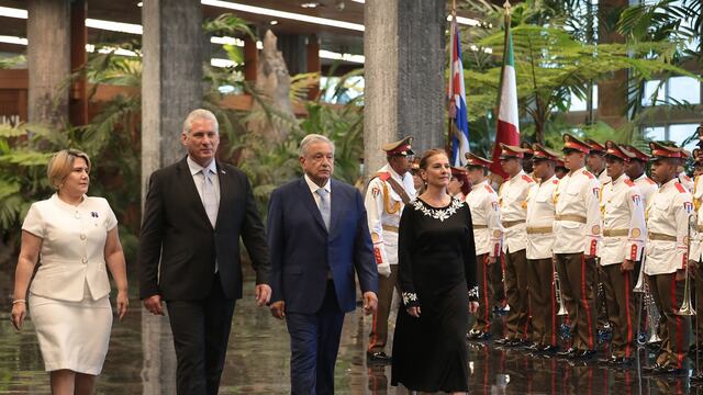 AMLO en Cuba con Miguel Díaz-Canel