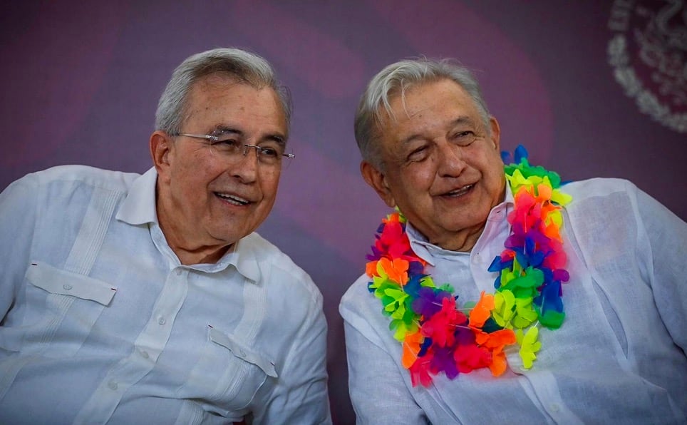 Rubén Rocha y AMLO