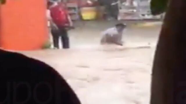 Rescate de adulto mayor en Culiacán.