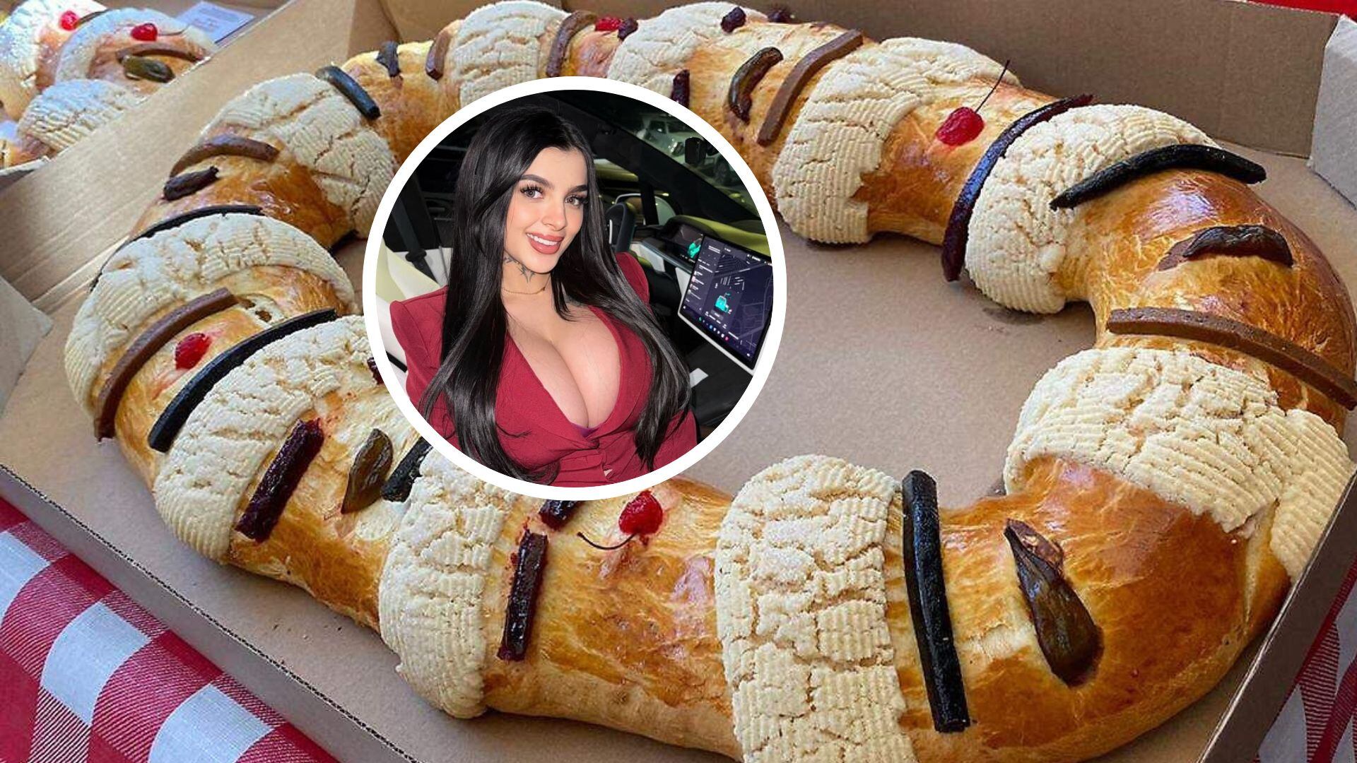 FOTO: Karely Ruiz anda antojando su Rosca de Reyes, con todo y muñecota
