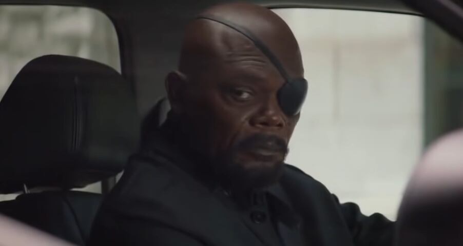 Samuel L. Jackson como Nick Fury en el UCM