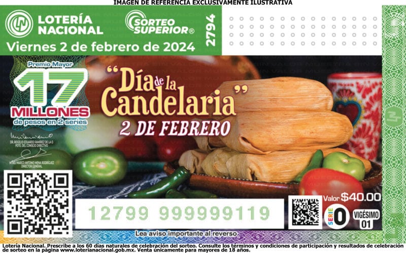 Resultados Sorteo Superior 2794 de la Lotería Naciona