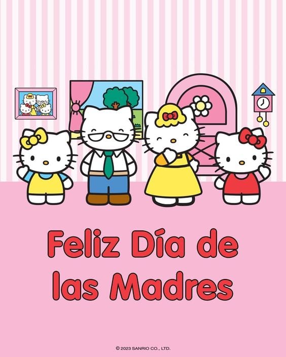 Tarjetas de Hello Kitty para el Día de las Madres