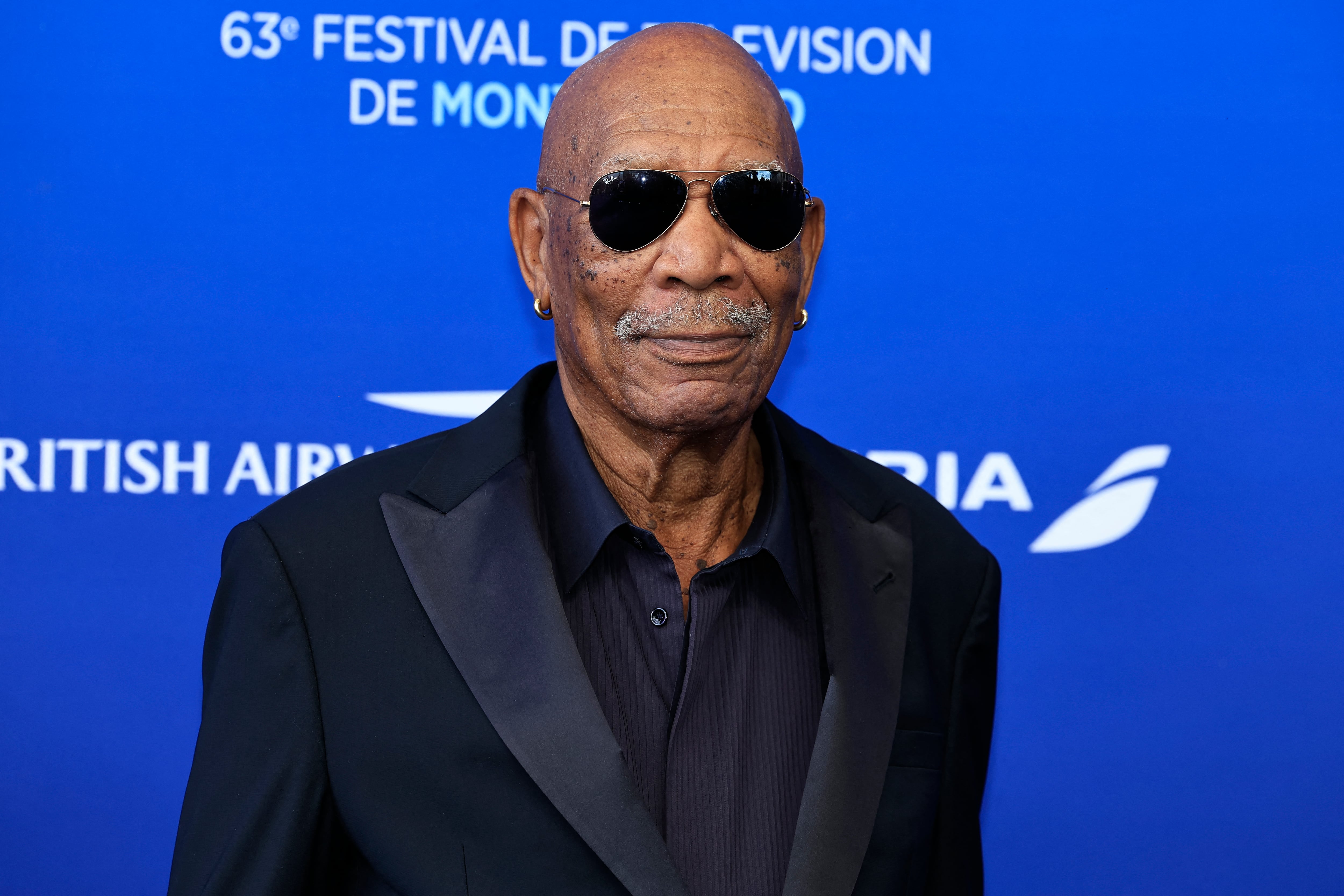 Morgan Freeman en el Festival de Televisión de Monte Carlo