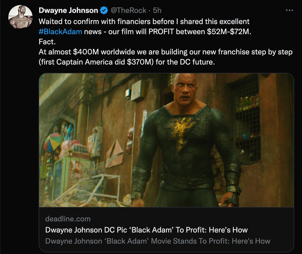 Mensaje de Dwayne Johnson