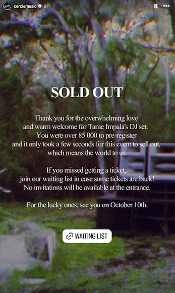 Se agotan accesos para el show privado de Tame Impala en CDMX, pero aún podrías conseguir un boleto