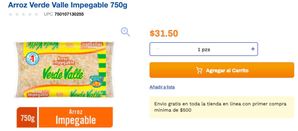 Comparación de precios Chedraui