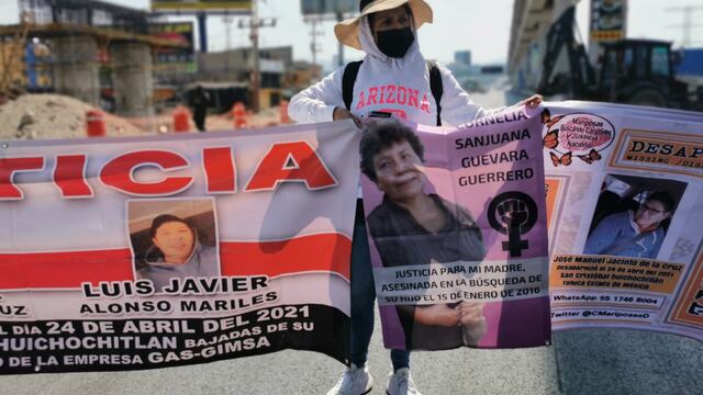 Familiares de personas desaparecidas bloquean la carretera México-Toluca