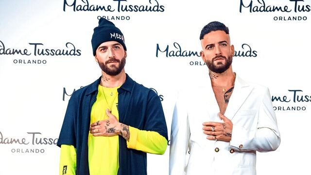 Maluma y su estatua de cera.