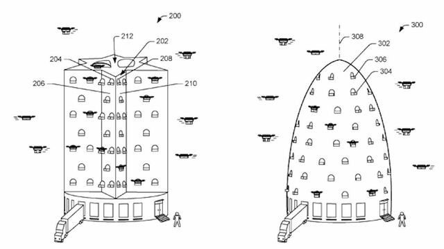 Imágenes de la patente solicitada por Amazon.