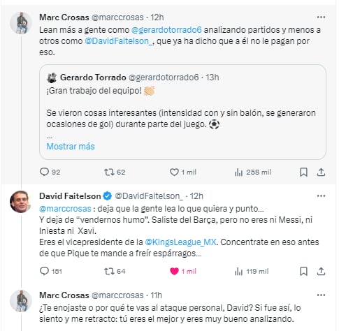 Pelea Marc Crosas con Faitelson