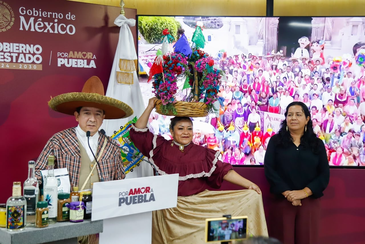 Autoridades de Puebla anuncian el Encuentro Nacional del Mezcal.
