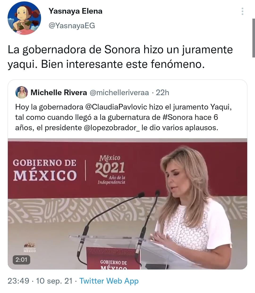Crítica a Claudia Pavlovich