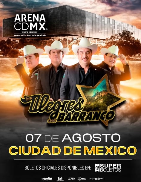 Los Alegres del Barranco en Arena CDMX