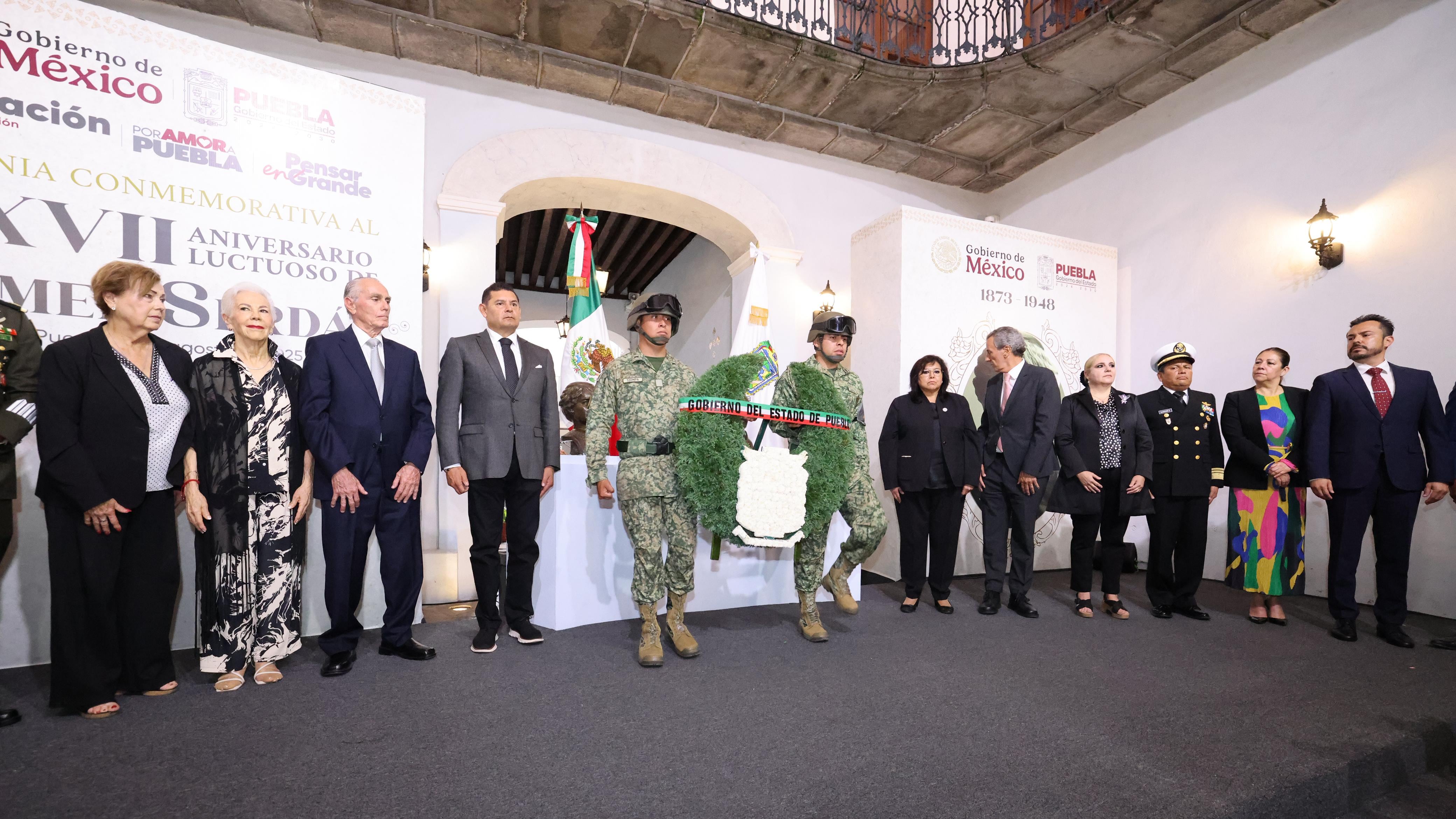 Puebla conmemoró el aniversario luctuoso de Carmen Serdán, luchadora social