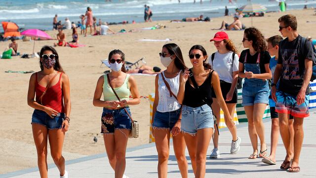 Turistas en Francia.